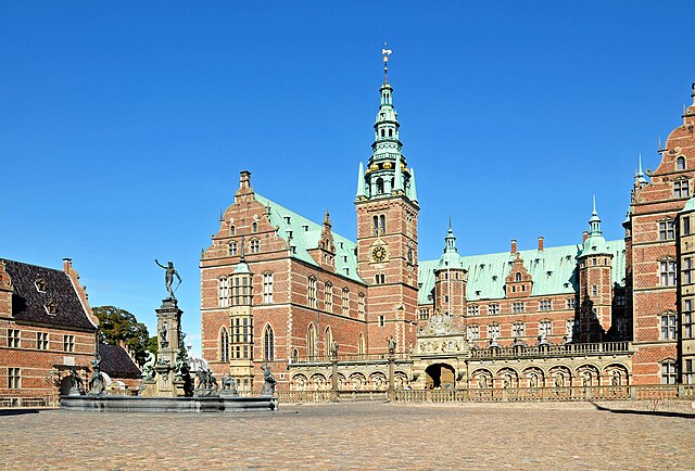 Fachada de Frederiskborg, en Dinamarca