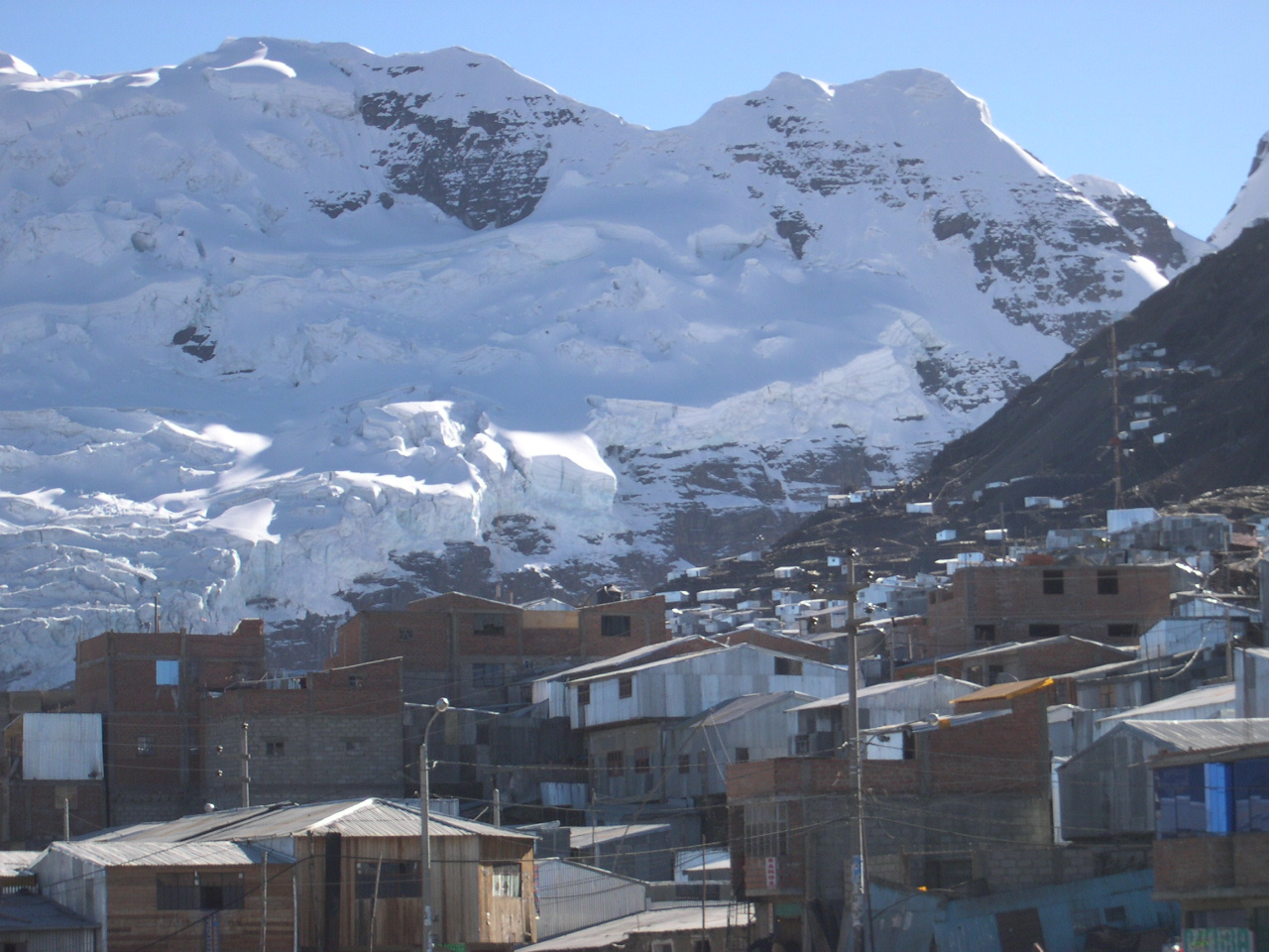 Vistas de La Rinconada, en Perú