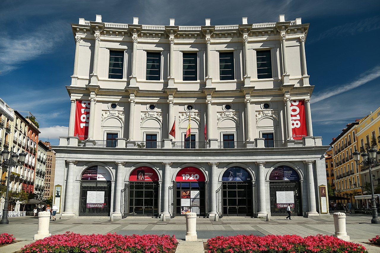 Fachada del Teatro Real de Madrid
