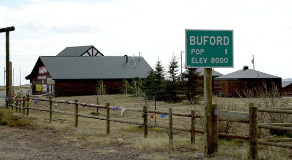 Casa de Buford, uno de los pueblos más pequeños de EEUU