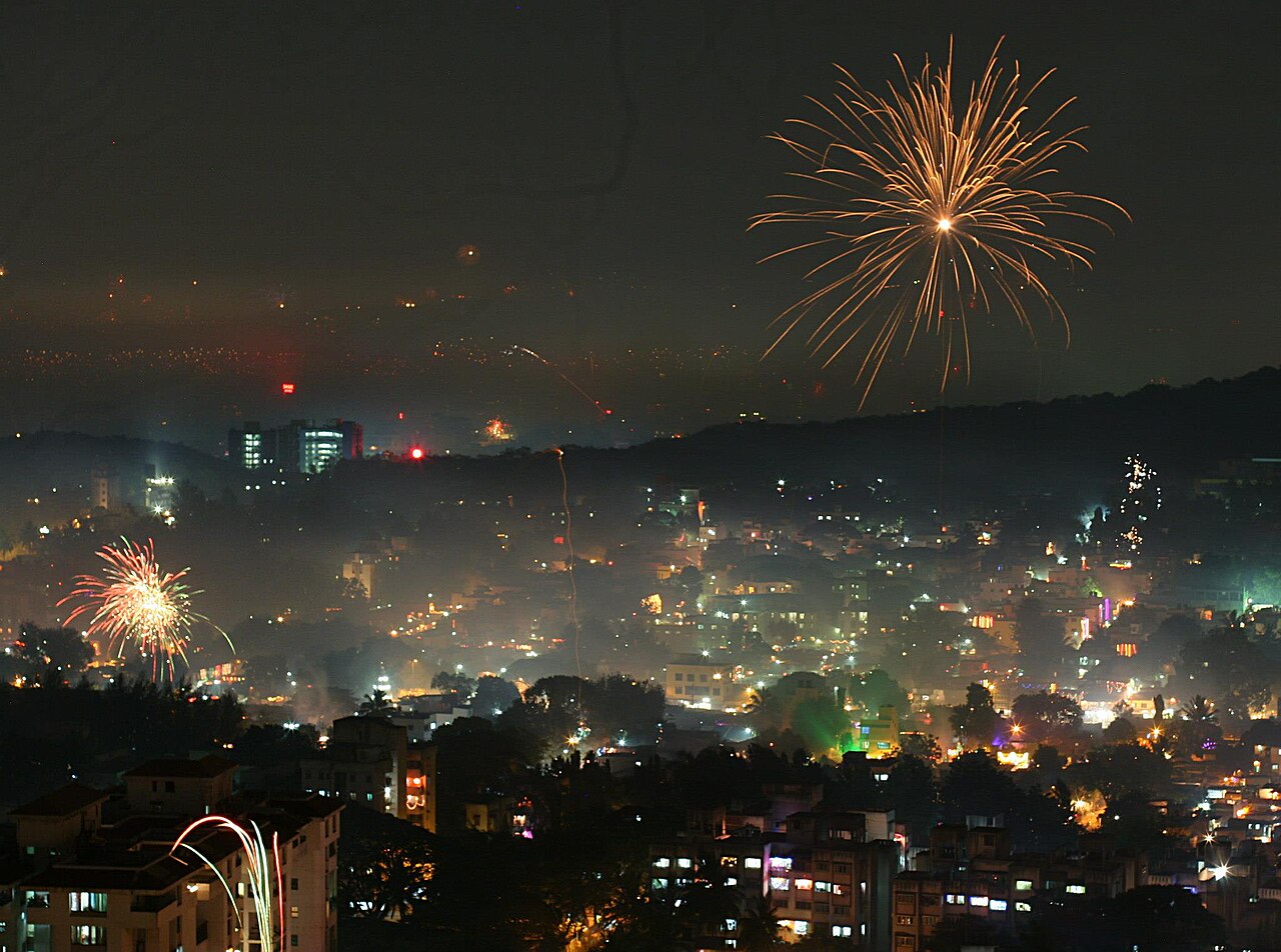 Fuegos artificiales de Diwali