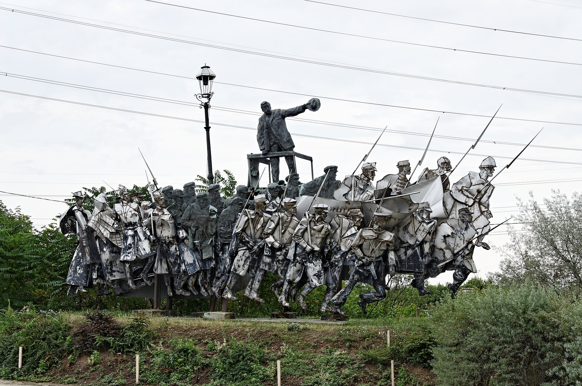 Escultura dedicada a Béla Kun en el Memento Park de Budapest