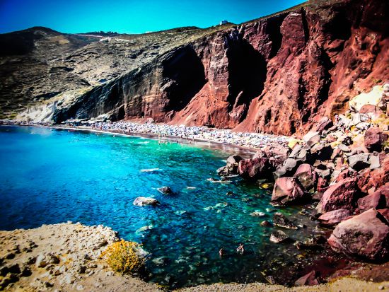 La Read Beach en Santorini